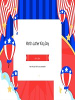 (Mẫu powerpoint) martin luther king day 