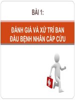 Slide hướng dẫn đánh giá ban đầu và sơ cứu bệnh nhân cấp cứu