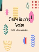 (Mẫu powerpoint) creative workshop seminar 