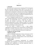 Tóm tắt: Quản lý ứng dụng ICT trong dạy học khối ngành kỹ thuật khối ngành kỹ thuật ở các trường đại học trên địa bàn thành phố Hà Nội hiện nay.