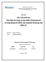 BÁO CÁO TIỂU LUẬN MÔN HỌC Tìm hiểu về công cụ tìm kiếm Elasticsearch và ứng dụng tìm kiếm vào website thương mại điện tử