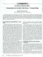 Cơ hội và thách thức trong hợp tác du lịch việt nam   trung đông 