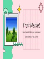 (Mẫu powerpoint) fruit market 