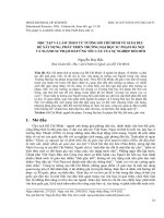 Học tập và làm theo tư tưởng hồ chí minh về giáo dục để xây dựng, phát triển trường đại học sư phạm hà nội và ngành sư phạm đáp ứng yêu cầu của sự nghiệp đổi mới 