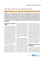 Luật tiêu chuẩn và quy chuẩn kỹ thuật những tác động tích cực, vướng mắc và định hướng sửa đổi, bổ sung 