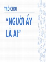 sline trò chơi người ấy là ai