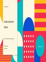 (Mẫu powerpoint) simple geometric pattern 