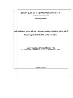 Xuất khẩu lao động nữ của việt nam sang thị trường đông bắc á  luận văn ths  kinh tế 60 31 01 