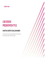 (Mẫu powerpoint) line design free powerpoint template 