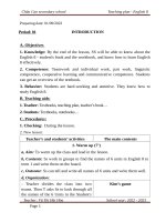 Giáo án tiếng anh 8 soạn cv 5512  mới nhất 