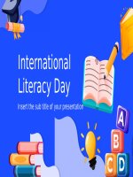 (Mẫu powerpoint) literacy day 