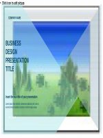 (Mẫu powerpoint) business design free powerpoint template 