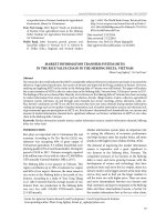 Market information transfer system (MITS) in the rice value chain in the Mekong delta, Vietnam