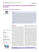 Tiền Tố Và Kết Quả Của Sự Khiếm Nhã Của Khách Hàng Nghiên Cứu Tại Tp. Hcm