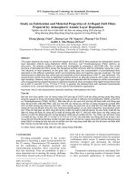 Study on fabrication and material properties of al doped ZnO films prepared by atmospheric atomic layer deposition