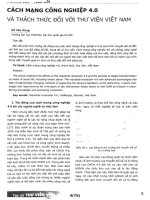 Cách mạng công nghiệp 4 0 và thách thức đối với thư viện việt nam 