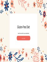(Mẫu powerpoint) gluten free diet 