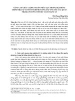 Nâng cao chất lượng nguồn nhân lực trong hệ thống chính trị cấp cơ sở tỉnh Bình Dương đáp ứng yêu cầu quản trị địa phương thời kỳ cách mạng 4.0