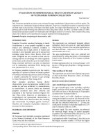 Evaluation of morphological traits and fruit quality of Vietnamese pumpkin collection