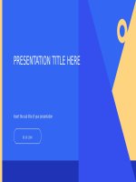 (Mẫu powerpoint) simple geometric 