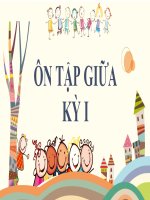 Giáo án ôn tập giữa kì 1 ngữ văn 6 sách cánh diều 
