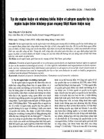 Tự do ngôn luận và những biểu hiện vi phạm quyền tự do ngôn luận trên không gian mạng việt nam hiện nay 