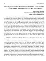 Tình trạng lấn chiếm, tranh chấp đất đai tại các công ty lâm nghiệp ở tỉnh đắk nông và một số giải pháp 