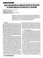 Quản Lý Hoạt Động Kiểm Tra, Đánh Giá Kết Quả Học Tập Của Học Sinh Các Trường Trung Học Cơ Sở Huyện Củ Chi, Thành Phố Hồ Chí Minh