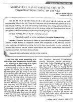 Nghiên cứu lý luận về marketing trực tuyến trong hoạt động thông tin thư viện 