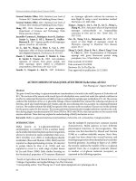 Action modes of malPQ isolated from Escherichia coli K12
