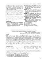 Screening of salt tolerance potential of a panel of Vietnamese rice landraces at seedling stage