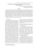 Tuyển chọn các giống lúa chịu mặn cho vùng lúa tôm tỉnh Kiên Giang