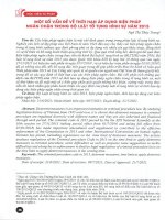 Một số vấn đề về thời hạn áp dụng biện pháp ngăn chặn trong bộ luật tố tụng hình sự 2015 