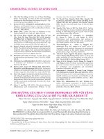 Ảnh hưởng của men vi sinh BIOPROMAX đối với tăng khối lượng của gà lai Hồ và hiệu quả kinh tế