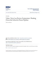 Video- Nova Law Review Symposium- Shutting Down the School to Pri