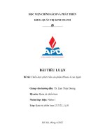 TIỂU LUẬN đề tài chiến lược phát triển sản phẩm iphone 4 của apple 