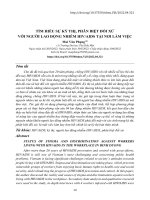 Tìm hiểu sự kỳ thị, phân biệt đối xử với người lao động nhiễm HIV/AIDS tại nơi làm việc