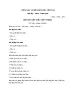 Mẫu Biên bản nhắc nhở vi phạm