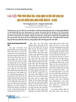 Hà nội phát triển khoa học, công nghệ và đổi mới sáng tạo gắn với chiến lược phát triển kinh tế   xã hội 