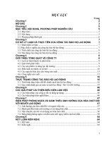 BIẾN PHÁP PHÒNG NGỪA VÀ GIẢM THIẾU ẢNH HƯỚNG CỦA HÓA CHẮT ĐỐI VỚI NGƯỜI LAO ĐỘNG