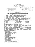 Mẫu Kết luận trực tiếp kiểm sát việc thực hiện kháng nghị, kiến nghị