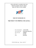 THUYẾT MINH ĐÒ ÁN NỘI THẮT VĂN PHÒNG COCACOLA