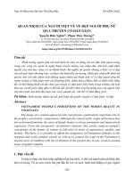 Quan niệm của người Việt về vẻ đẹp người phụ nữ qua truyện cổ dân gian