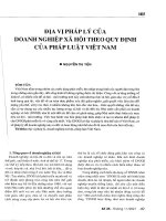 Địa vị pháp lý của doanh nghiệp xã hội theo quy định của pháp luật Việt Nam