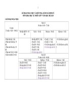 KẾ HOẠCH DẠY HỌC DÀNH CHO HỌC SINH KHUYẾT TẬT HÒA NHẬP MÔN KHOA HỌC TỰ NHIÊN LỚP 7, BỘ SÁCH CHÂN TRỜI SÁNG TẠO  HỌC KÌ 1 NĂM 2022 2023