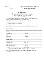 Mẫu Hợp đồng du lịch