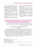 Giải pháp can thiệp sản khoa và sử dụng liệu pháp kết hợp hormone đối với bò cái sinh sản hướng thịt gieo tinh nhiều lần không đậu thai