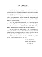 LỜI CẢM ƠN