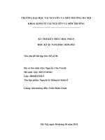 tiểu luận Nguyên lý thống kê kinh tế