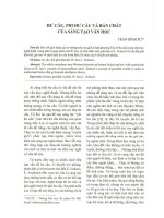 Hư cấu, phi hư cấu và bản chất của sáng tạo văn học 